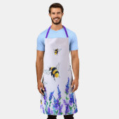 Bijen Schort met bloemen - Aangepaste kleuren (Gedragen)