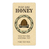 bijen Skep Honing Jar 2 Etiket (Voorkant)
