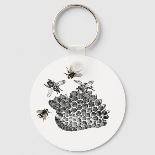 bijen sleutelhanger (Voorkant)