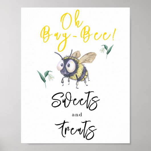 Bijen - Snoepjes en lekkernijen Poster (Voorkant)