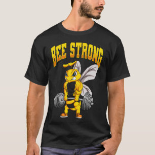 Bijen Sterke Gym Fitness Bodybuilding T-shirt