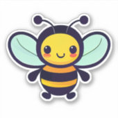 Bijen sticker voor waterfles (Voorkant)