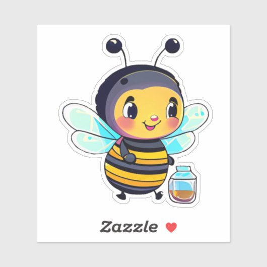 Bijen sticker voor waterfles (Vel)