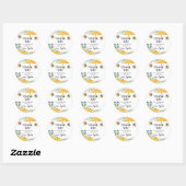 Bijen stickerlabels Baby Shower Verjaardag Ronde Sticker (Vel)