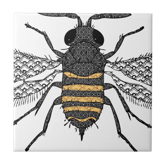  bijen tegeltje (Voorkant)