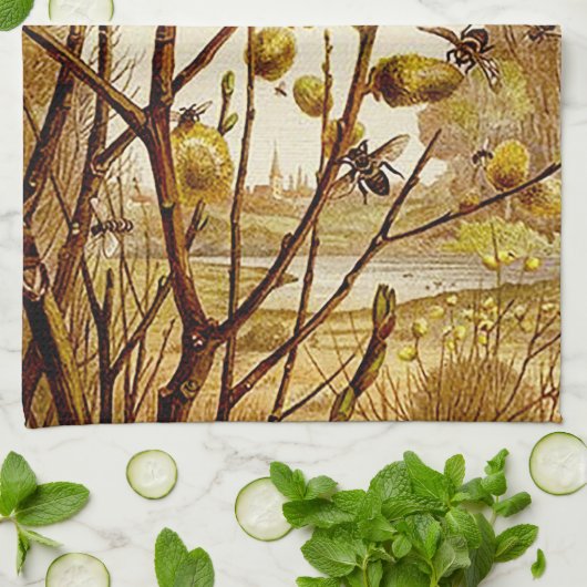 Bijen Theedoek (Gevouwen)