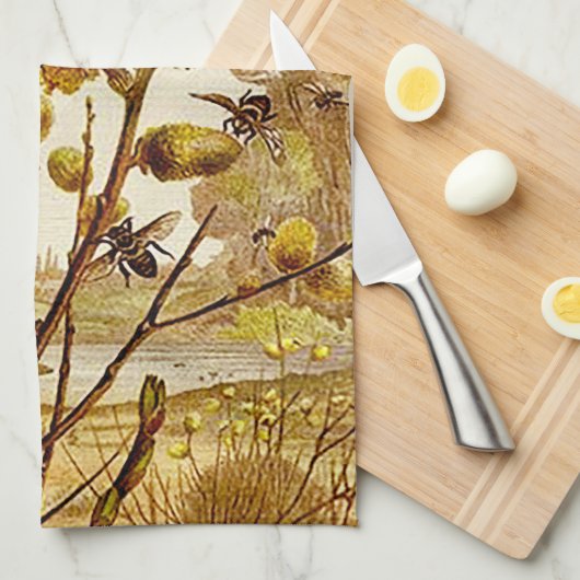 Bijen Theedoek (Quarter Fold)