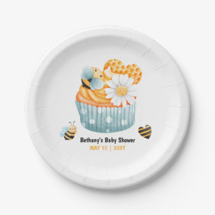 Bijen thema Baby shower papier Borden Papieren Bordje