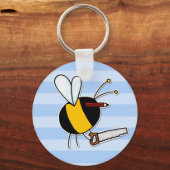 bijen - timmerman sleutelhanger (Voorkant)