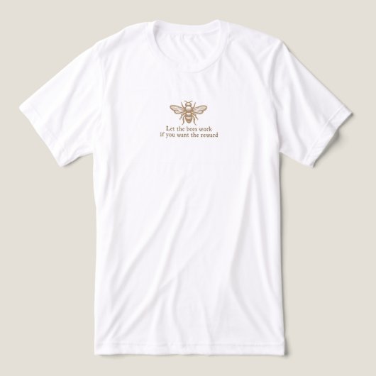 Bijen Tri-Blend T-shirt (Design voorkant)
