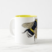 bijen tweekleurige koffiemok (Voorkant links)