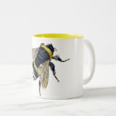  bijen tweekleurige koffiemok (Voorkant rechts)