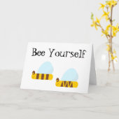 Bijen uw eigen Wenskaart Kaart (Gele Bloem)