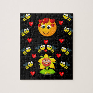 bijen valentijnen puzzel kind