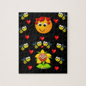 bijen valentijnen puzzel kind legpuzzel (Verticaal)