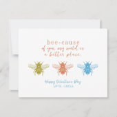 Bijen Valentijnsdag Holiday Kaart (Voorkant)