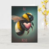 Bijen Valentijnsdagkaart Kaart (Gele Bloem)