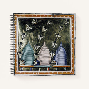 Bijen van indr's in Notitieboek met kleur