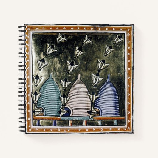 Bijen van indr's in Notitieboek met kleur (Voorkant)