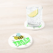 bijen vegan zandsteen onderzetter (Zijkant)