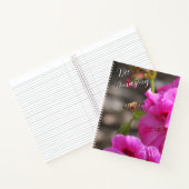 Bijen Verbazingwekkend Bijenpollen Roze Bloem Mono Notitieboek (Binnen)