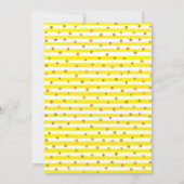 Bijen Verjaardag Uitnodiging Zonnebloem Verjaardag (Achterkant)