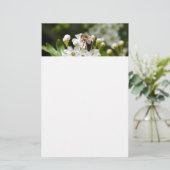 Bijen verzamelen stuifmeel briefpapier (Staand voorkant)