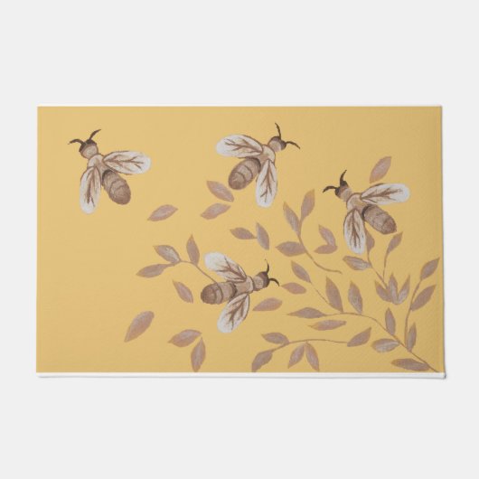 Bijen Vibes Rug, bijeneigenaar Gift Deurmat (Voorkant)