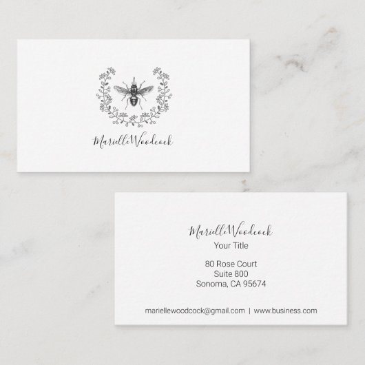 Bijen Visitekaartje (Voorkant / Achterkant)