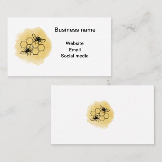 Bijen Visitekaartje (Voorkant / Achterkant)