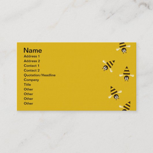 Bijen Visitekaartje (Voorkant)