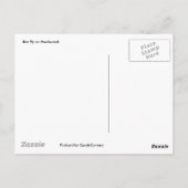 Bijen vliegen op Hawkweed Briefkaart (Achterkant)