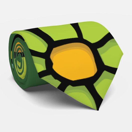 Bijen vliegen over Flowers Stropdas (Opgerold)