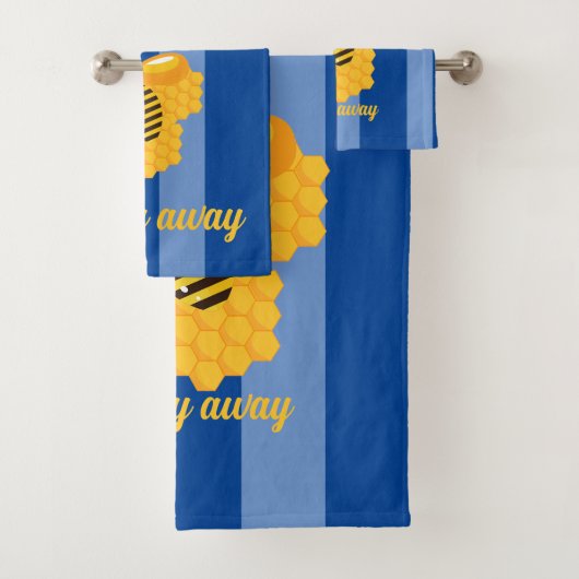 Bijen vliegen weg bad handdoek (Insitu)