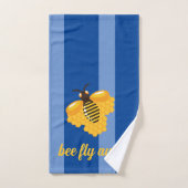 Bijen vliegen weg bad handdoek (Handdoek)