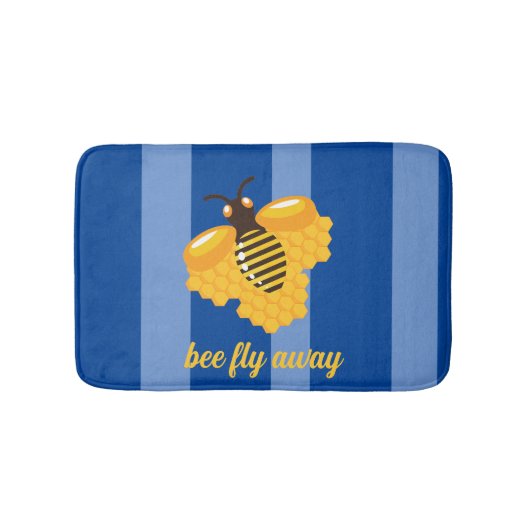 Bijen vliegen weg badmat (Voorkant)