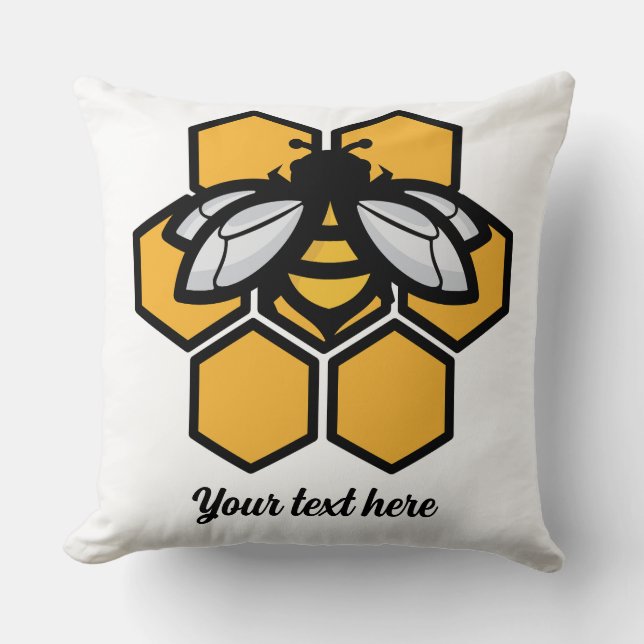 Bijen vliegen weg kussen (Voorkant)