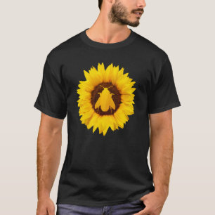 Bijen voor vrouwelijke Mannen Zonnebloem T-shirt