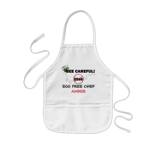 Bijen Voorzichtig bumblebeeneieren, vrije schil Kinder Schort (Voorkant)