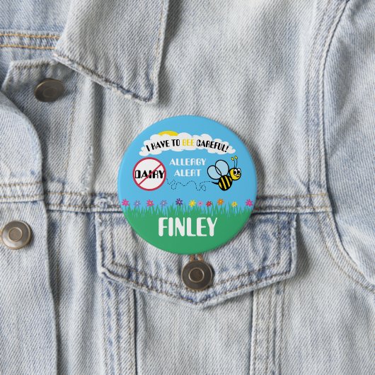 Bijen Voorzichtig Melkpoeder Alert Button (In situ)