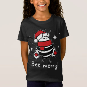 Bijen Vrolijk Kerstfeest - bij draagt kerstmuts gi T-shirt