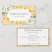 Bijen Waterverf Bloemen Visitekaartje (Voorkant / Achterkant)