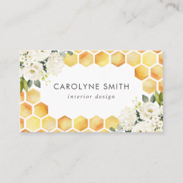 Bijen Waterverf Bloemen Visitekaartje