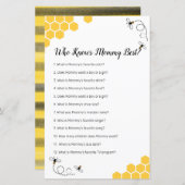 Bijen Waterverf die mama het beste spel kent (Voorkant / Achterkant)