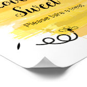 Bijen Waterverf Love is Sweet Sign Poster (Hoek)
