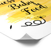 Bijen Waterverf Raad het Baby-bord Poster (Hoek)