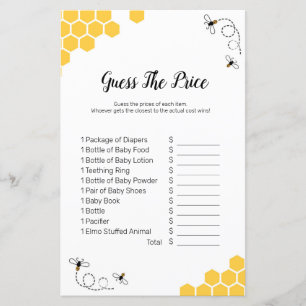 Bijen Waterverf raden prijsspel