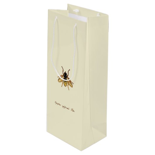 Bijen Wijn Cadeautas (Voorkant Gekanteld)