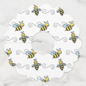 Bijen Wijnglaslabel (Voorkant)