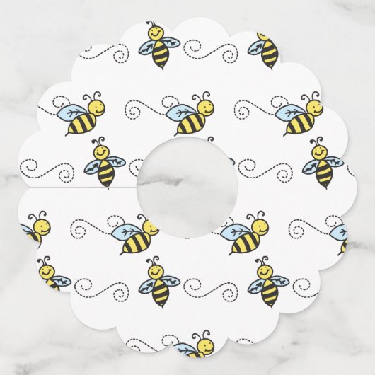 Bijen Wijnglaslabel (Voorkant)